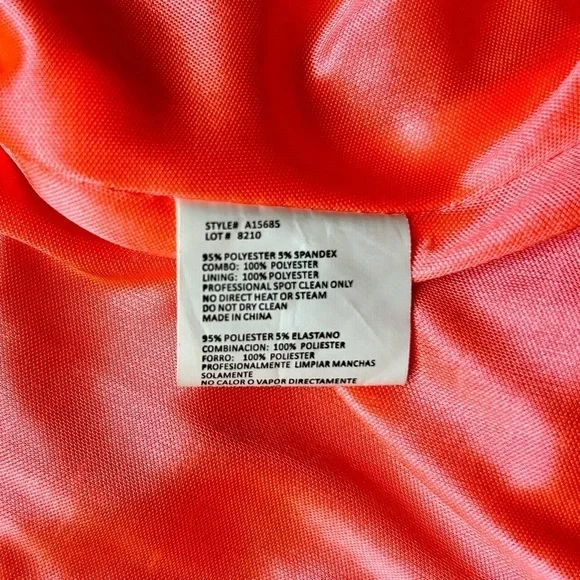 BETSY AND ADAM Illusion Low Back Prom Dress Crystal Beading Rhinestones WOFO 2